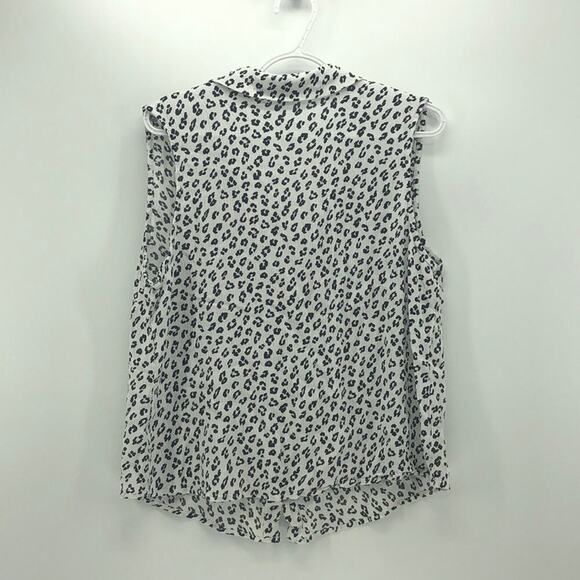 Moral Fiber leopard print top black and white office casual sz 3X - Picture 3 of 3